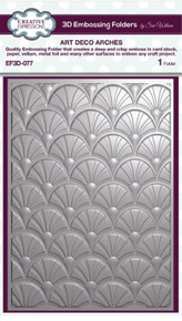 Creative Expressions- 3D Embossing Folder- Art Deco Arches 5 in x 7 in