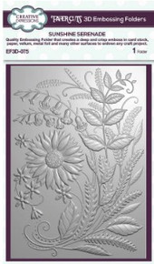 Creative Expressions- 3D Embossing Folder- Sunshine Serenade 5x7 inches