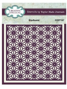 Creative Expressions- Taylor Made Journals- 6 in x 6 in Stencil- Starburst