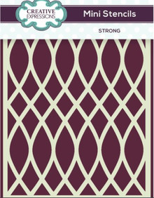 Creative Expressions- Mini Stencil- Strong 4 in x 3 in