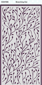 Creative Expressions- DL Stencil 4 in x 8 in- Branching Out