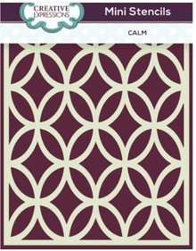 Creative Expressions- Mini Stencil- Calm 4 in x 3 in