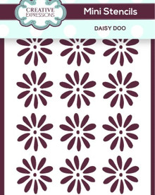 Creative Expressions- Mini Stencil- Daisy Doo 4 in x 3 in