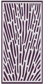 Creative Expressions- DL Stencil 4 in x 8 in- Coral Rays