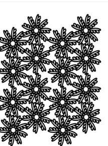 Creative Expressions- Lisa Horton- A5 Stencil- Lacy Floral Leaves