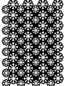 Creative Expressions- Lisa Horton- A5 Stencil- Snowflake Cluster