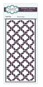 Creative Expressions- Sue Wilson- Slimline DL Stencil- Woven Rope
