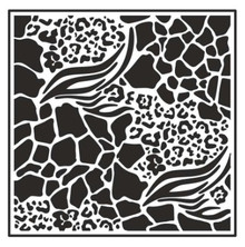 Creative Expressions- Sue Wilson- 7 in x 7 in Stencil- Animal Prints