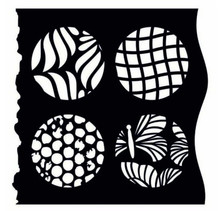 Creative Expressions- Lisa Horton- 17X 17cm Artist Trading Stencil- Butterfly Net