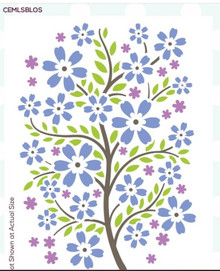 Creative Expressions- Mini Triple Layering Stencil-Blossom Tree Set of 3