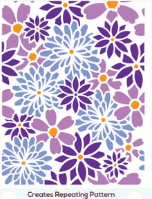 Creative Expressions- Mini Triple Layering Stencil- Chrysanthemum