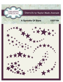 Creative Expressions- 6 in x 6 in Stencil- A Sprinkle of Stars