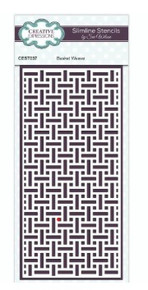 Creative Expressions- Sue Wilson- Slimline Stencil- Basket Weave