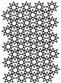 Creative Expressions- Lisa Horton- A5 Stencil- Star Screen