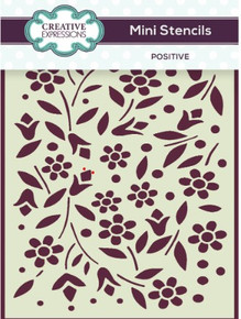 Creative Expressions- Mini Stencil- Positive 4 in x 3 in