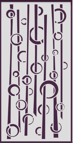 Creative Expressions- DL Stencil 4 in x 8 in- Looping Through