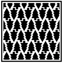 Creative Expressions- Sue Wilson- 6x6 Stencil- Pine Forest