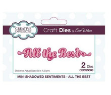 Creative Expressions- Sue Wilson- Mini Shadowed Sentiments- All the Best