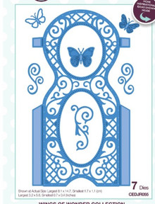 Creative Expressions- Jamie Rodgers- Wings of Wonder Collection- Butterfly Trellis Panel Craft Die