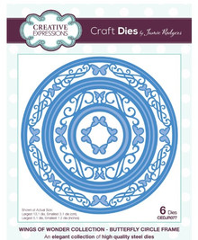 Creative Expressions- Jamie Rodgers- Wings of Wonder- Butterfly Circle Frame Craft Die
