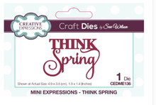 Creative Expressions- Sue Wilson- Mini Expressions- Think Spring Craft Die