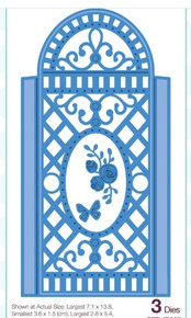 Creative Expressions- Jamie Rodgers- Wings of Wonder Collection- Rose Trellis Panel Craft Die