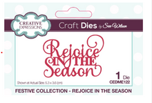 Creative Expressions- Sue Wilson- Festive Colection- Mini Expressions- Rejoice In The Season Die