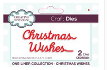 Creative Expressions- One-liner Collection- Christmas Wishes Craft Die