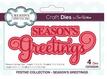 Creative Expressions- Sue Wilson- Season's Greetings Craft Die