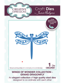 Creative Expressions- Jamie Rodgers- Wings of Wonder Collection- Grand Dragonfly Craft Die