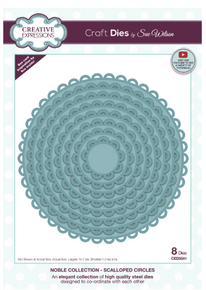 Creative Expressions- Sue Wilson- Noble Collection- Scalloped Circles Craft Die