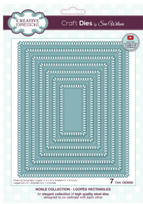 Creative Expressions- Sue Wilson- Noble Collection- Looped Rectangles Craft Dies