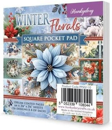 Hunkydory Crafts Winter Florals Square Pocket Pad
