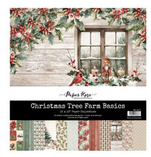 Paper Rose 12x12 Paper Pad - Christmas Tree Farm