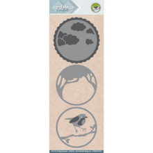 Find It Trading Card Deco Essentials build a Scene Dies - Bird in the Forest