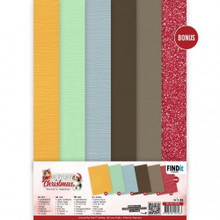 Find It Trading Berrie's Beauties Very Furry Christmas - A4 Linen Card Pack