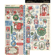 Graphic 45- Cardstock Sticker Set- Deck the Halls