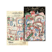 Graphic 45- Chipboard Tags & Frames- Deck the Halls