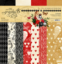 Graphic 45 12x12 Patterns Solids Pack- Curiouser & Curiouser