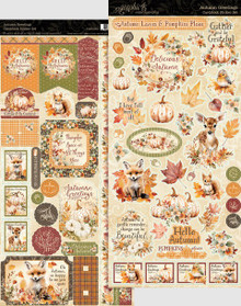 Graphic 45- Cardstock Sticker Set- Autumn Greetings