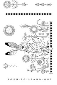 Katkin Krafts- 6 in x 8 in Clear Stamp Set- Hilda