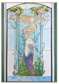 Katkin Krafts- 6 in x 8 in Clear Stamp Set- Pearl