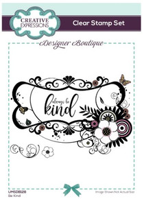 Creative Expressions- Designer Boutique A6 Clear Stamp Set- Be Kind