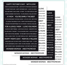 Creative Expressions- A5 Wordies Sentiment Sheets - Best Mom Pk