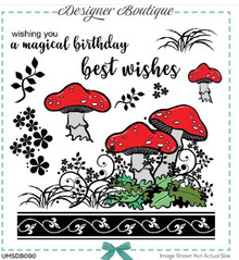 Creative Expressions- Designer Boutique A6 Stamp Set- Tiptoe Amongst the Toadstools