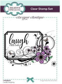 Creative Expressions- Designer Boutique A6 Clear Stamp Set- Loudly Laughing