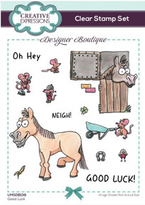 Creative Expressions- Designer Boutique A6 Clear Stamp Set- Good Luck