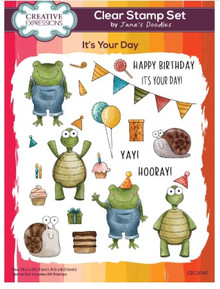 Creative Expressions- Jane's Doodles A5 Clear Stamp Set- It's Your Day
