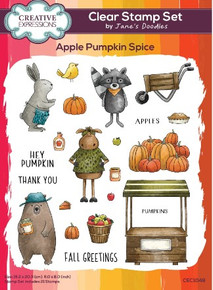 Creative Expressions- Jane's Doodles A5 Clear Stamp Set- Apple Pumpkin Spice