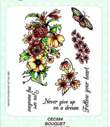 Creative Expressions- A5 Clear Stamp Set- Bouquet
